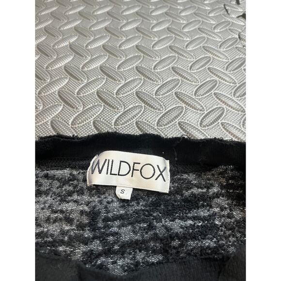 Wildfox SAY YES Destroyed Rainbow Jumper S Sweatshirt Top Loose Fit $136 Black - Picture 3 of 9